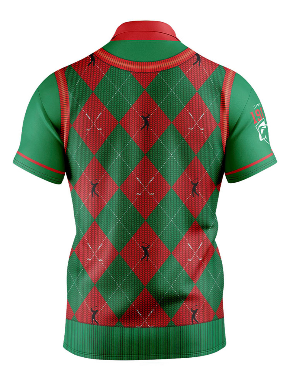 Official NRL Fairway Golf Polo Shirt - South Sydney Rabbitohs